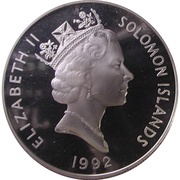 1 Dollar - Elizabeth II 50th Anniversary - Battle of Guadalcanal obverse image