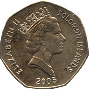 1 Dollar - Elizabeth II 3rd portrait; non-magnetic obverse image