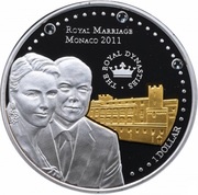 1 Dollar - Elizabeth II Royal Marriage, Solomon Islands, 2011 reverse image