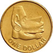 1 Dollar - Elizabeth II 4th portrait reverse image
