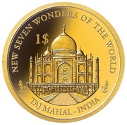 1 Dollar - Elizabeth II Taj Mahal, Solomon Islands, 2013 reverse image