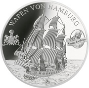 1 Dollar - Elizabeth II Wapen von Hamburg, Solomon Islands, 2015 reverse image