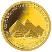 1 Dollar - Elizabeth II Great Pyramid of Giza, Solomon Islands, 2016 reverse image