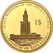 1 Dollar - Elizabeth II Lighthouse of Alexandria reverse image