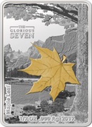 1 Dollar - Elizabeth II Maple Leaf, Solomon Islands, 2017 reverse image