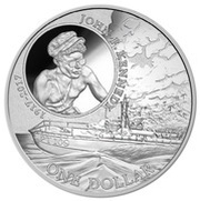 1 Dollar - Elizabeth II John F. Kennedy, Solomon Islands, 2017 reverse image