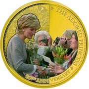 1 Dollar - Elizabeth II Adored Princess, Solomon Islands, 2017 reverse image