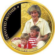 1 Dollar - Elizabeth II Devoted Mother reverse image
