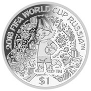 1 Dollar - Elizabeth II Zabivaka, Solomon Islands, 2018 reverse image