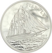 1 Dollar - Elizabeth II Star Flyer, Solomon Islands, 2019 reverse image