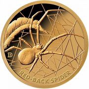 1 Dollar - Elizabeth II Redback Spider, Solomon Islands, 2019 reverse image
