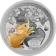 1 Dollar - Elizabeth II Year of the Mouse, Solomon Islands, 2020 reverse image