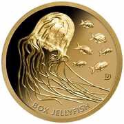 1 Dollar - Elizabeth II Box Jellyfish, Solomon Islands, 2021 reverse image