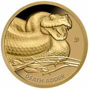 1 Dollar - Elizabeth II Death Adder, Solomon Islands, 2021 reverse image