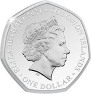 1 Dollar - Elizabeth II Tyrannosaurus Rex obverse image