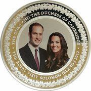 2 Dollars - Elizabeth II Royal Visit, Solomon Islands, 2012 reverse image