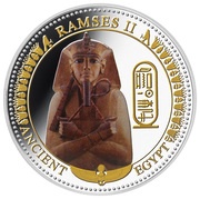 2 Dollars - Elizabeth II Ramses II, Solomon Islands, 2014 reverse image