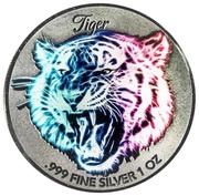 2 Dollars - Elizabeth II Tiger, Solomon Islands, 2016 reverse image