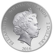 2 Dollars - Elizabeth II East Rennell obverse image