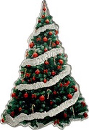 2 Dollars - Elizabeth II Christmas Tree, Solomon Islands, 2020 reverse image