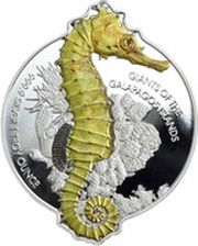 2 Dollars - Elizabeth II Giant Seahorse, Solomon Islands, 2020 reverse image
