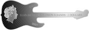 2 Dollars - Elizabeth II Stratocaster Guitar obverse image