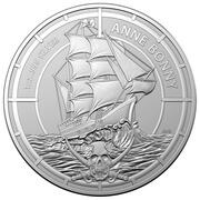 2 Dollars - Elizabeth II Anne Bonny, Solomon Islands, 2021 reverse image
