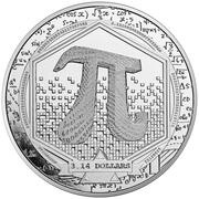 3.14 Dollars - Charles III Number Pi, Solomon Islands, 2023 reverse image
