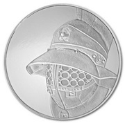 4 Dollars - Elizabeth II Gladiator's Helmet, Solomon Islands, 2018 reverse image