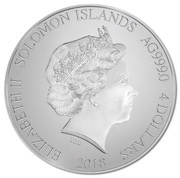 4 Dollars - Elizabeth II Greek Helmet obverse image