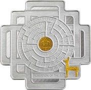 4 Dollars - Elizabeth II Inca House of the Sun, Solomon Islands, 2022 reverse image