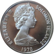 5 Dollars - Elizabeth II Fossilized Clam Shell obverse image