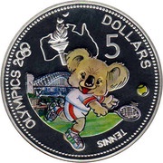 5 Dollars - Elizabeth II Tennis, Solomon Islands, 2000 reverse image