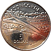 5 Dollars - Elizabeth II Concorde, Solomon Islands, 2003 reverse image