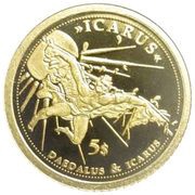 5 Dollars - Elizabeth II Icarus, Solomon Islands, 2008 reverse image