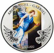 5 Dollars - Elizabeth II Archangel Gabriel, Solomon Islands, 2011 reverse image