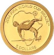5 Dollars - Elizabeth II Africa, Solomon Islands, 2012 reverse image