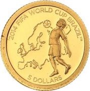 5 Dollars - Elizabeth II Europe reverse image
