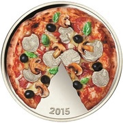 5 Dollars - Elizabeth II Pizza, Solomon Islands, 2015 reverse image