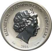 5 Dollars - Elizabeth II Mermaid obverse image