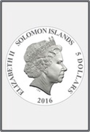 5 Dollars - Elizabeth II Temptation of Adam and Eve obverse image