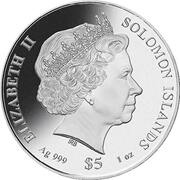 5 Dollars - Elizabeth II Vivat Regina: 4/6 obverse image