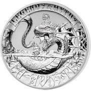 5 Dollars - Elizabeth II Sea Monster, Solomon Islands, 2017 reverse image