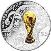 5 Dollars - Elizabeth II Trophy, Solomon Islands, 2018 reverse image