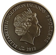5 Dollars - Elizabeth II Aeolus obverse image