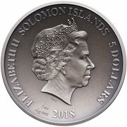 5 Dollars - Elizabeth II Helios obverse image