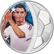 5 Dollars - Elizabeth II Cristiano Ronaldo, Solomon Islands, 2018 reverse image