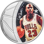 5 Dollars - Elizabeth II Michael Jordan, Solomon Islands, 2018 reverse image