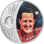5 Dollars - Elizabeth II Michael Schumacher, Solomon Islands, 2018 reverse image