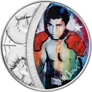 5 Dollars - Elizabeth II Muhammad Ali, Solomon Islands, 2018 reverse image